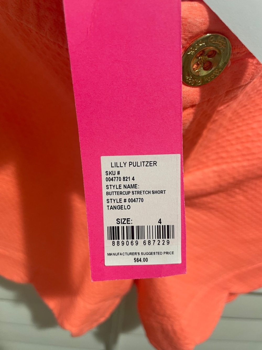 Lilly Pulitzer buttercup shorts - Picture 2 of 2